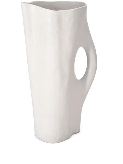 L'OBJET TIMNA HANDLED PORCELAIN PITCHER