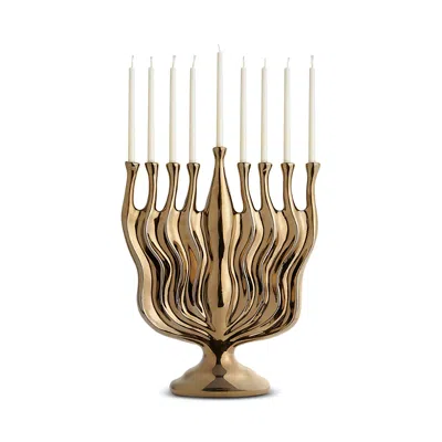 L'objet Timna Menorah - Bronze In Gold