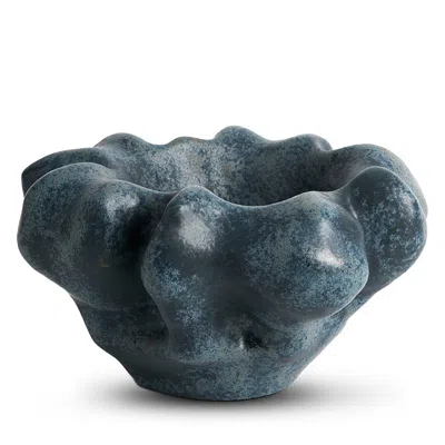 L'objet Timna Porcelain Coupe Bowl In Blue