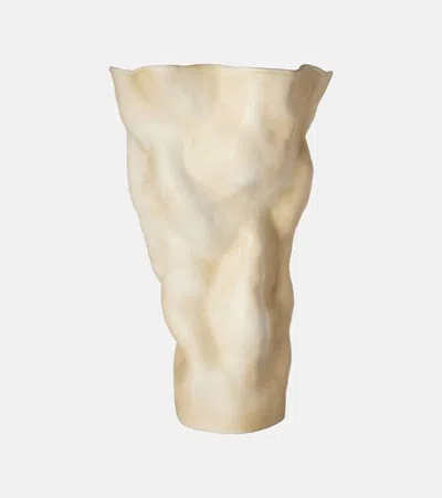 L'objet Timna Tall Porcelain Vase In Neutral
