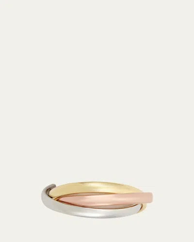L'objet Tricolor Napkin Rings, Set Of Four In Gold