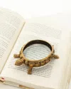 L'objet Gold-plated Turtle Magnifying Glass In Brass/clear
