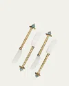 L'objet Venise 4-piece 24k Goldplated Stainless Steel & Amazonite Spreader Set