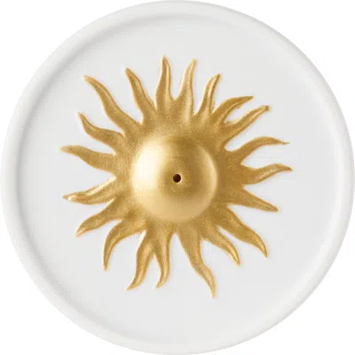 L'objet White & Gold Soleil Incense Holder