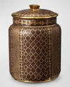 L'objet X Fortuny Ashanti Medium Canister, 9"