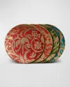 L'objet Fortuny Assorted Dessert Plates 4-piece Set In Multi