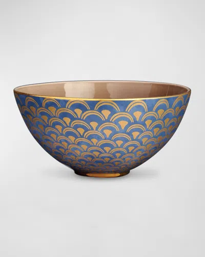 L'objet X Fortuny Papiro Serving Bowl In Blue