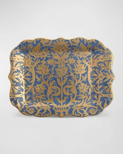 L'objet X Fortuny Pergolesi Rectangular Platter In Gold