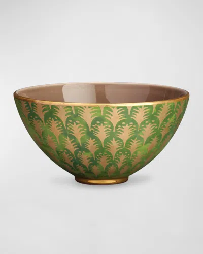 L'objet X Fortuny Piumette Serving Bowl In Green