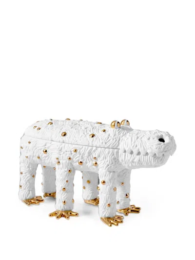 L'objet X Haas Brothers Pedro The Croc Box In White