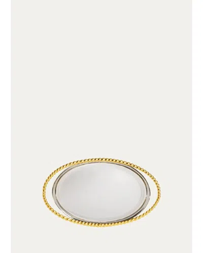 L'objet X Jessica Mccormack Corde Oval Platter, Large In Gold