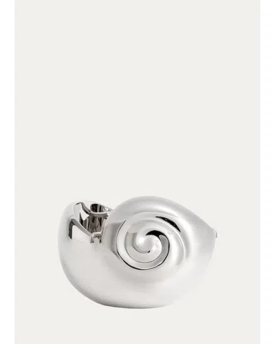 L'objet X Jessica Mccormack Shell Stainless Steel Caviar Dish In Silver