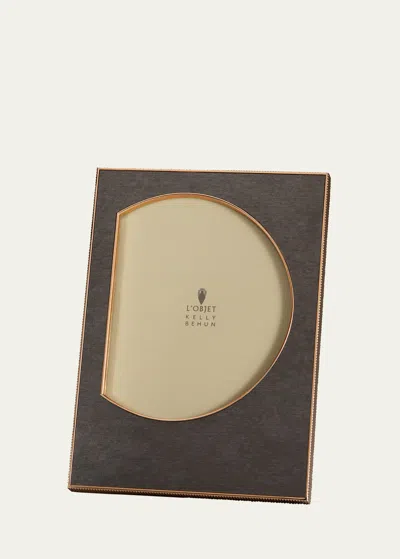 L'objet X Kelly Behun Half Circle Frame, 4" X 6" In Brown