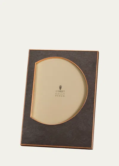 L'objet X Kelly Behun Half Circle Frame, 8" X 10" In Brown