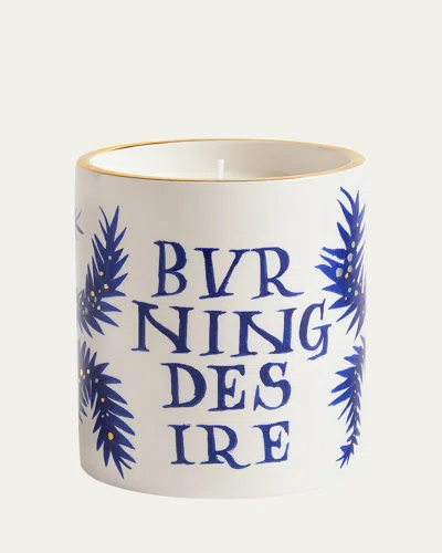 L'objet X Ruan Hoffmann Burning Desire Candle, 12.5 Oz. In Whitebluegold