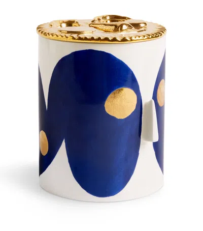 L'objet X Ruan Hoffmann Burning Desire Veti-vert 3-wick Candle In Blue