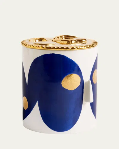 L'objet X Ruan Hoffmann The Mask 3-wick Candle, 35 Oz. In Whitebluegold