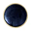 L'objet Small Zen Forest 24k Gold & Porcelain Round Tray In Blue