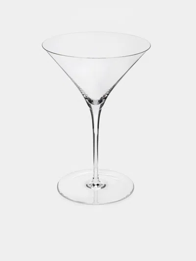 Lobmeyr Ambassador Hand-blown Crystal Martini Glass  Abask Luxury Gift In Transparent