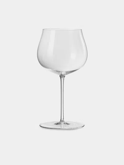 Lobmeyr Ballerina Hand-blown Crystal Burgundy Glass In Transparent