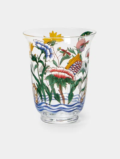 Lobmeyr Chinese Flowers Hand-blown Crystal Water Tumbler In Multi