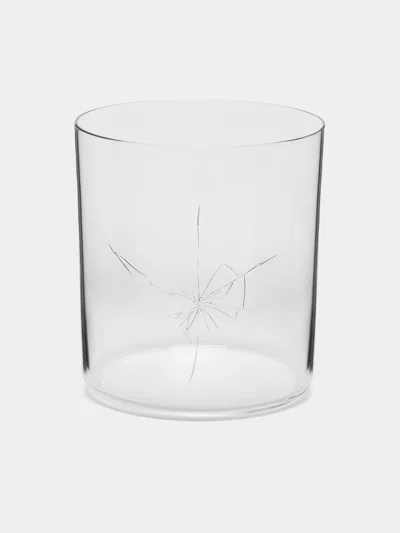 Lobmeyr Crack Hand-blown Crystal Tumbler  Abask Luxury Gift In Transparent