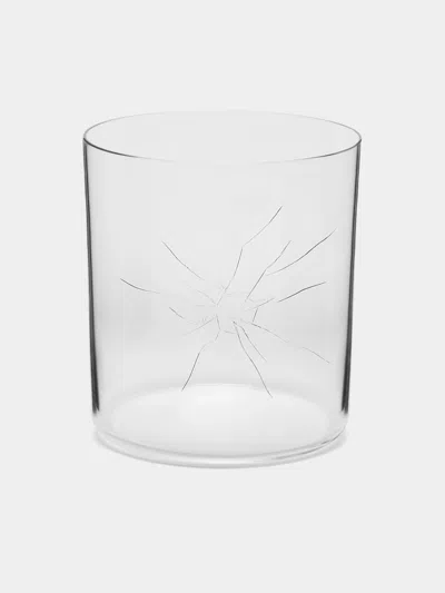 Lobmeyr Crack Hand-blown Crystal Tumbler  Abask Luxury Gift In Transparent