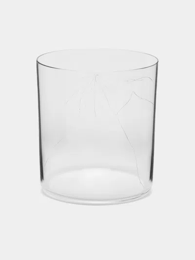 Lobmeyr Crack Hand-blown Crystal Tumbler  Abask Luxury Gift In Transparent