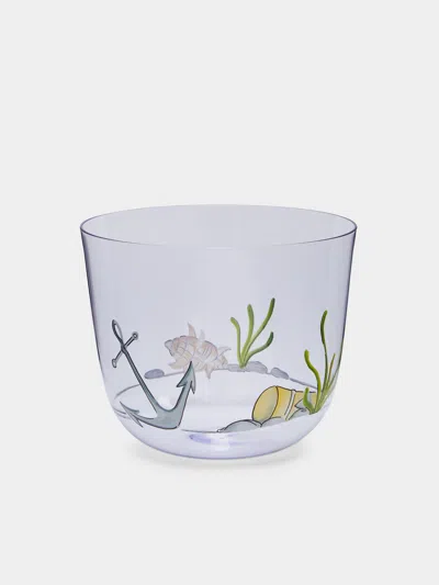 Lobmeyr High Seas Hand-painted Crystal Tumbler  Abask Luxury Gift