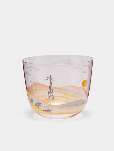 Lobmeyr Marfa Hand-painted Crystal Tumbler