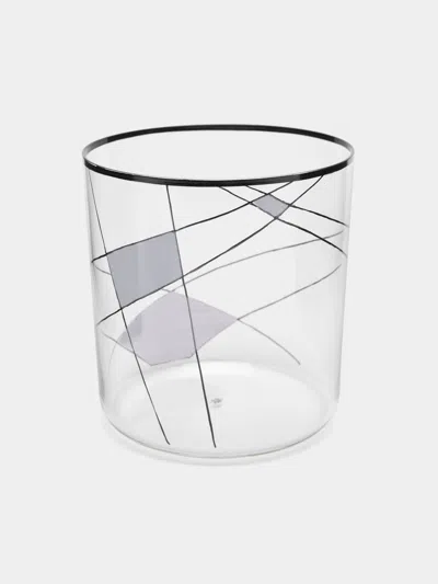 Lobmeyr Neo Enamel Hand-painted Crystal Tumbler  Abask Luxury Gift In White