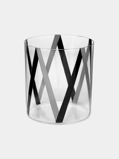 Lobmeyr Neo Enamel Hand-painted Crystal Tumbler  Abask Luxury Gift In Transparent