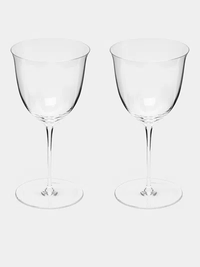 Lobmeyr Patrician Hand-blown Crystal Red Wine Glass (set Of 2) In Transparent