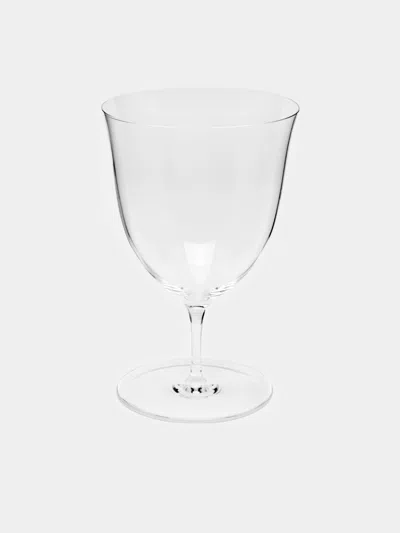 Lobmeyr Patrician Hand-blown Crystal Stemmed Water Glass  Abask Luxury Gift In Metallic