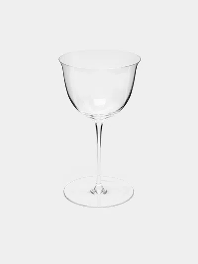 Lobmeyr Patrician Hand-blown Crystal White Wine Glass  Abask Luxury Gift In Metallic