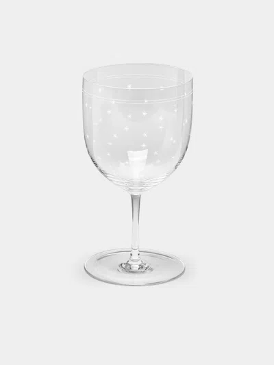 Lobmeyr Rothschild Stars Hand-engraved Crystal Red Wine Glass  Abask Luxury Gift