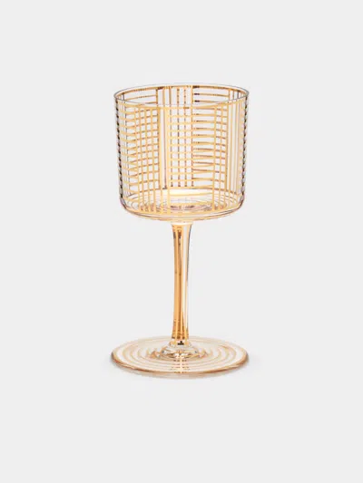 Lobmeyr Series B Hand-painted Crystal Wine Glass  Abask Luxury Gift