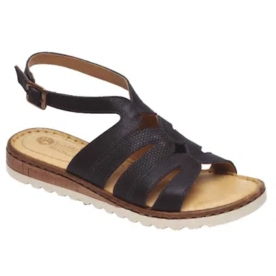 Lobo Solo Women's 1862 Sandal In Black In Animal Print