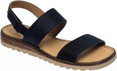 Lobo Solo Women's 1865 Sandal In Blue In Black