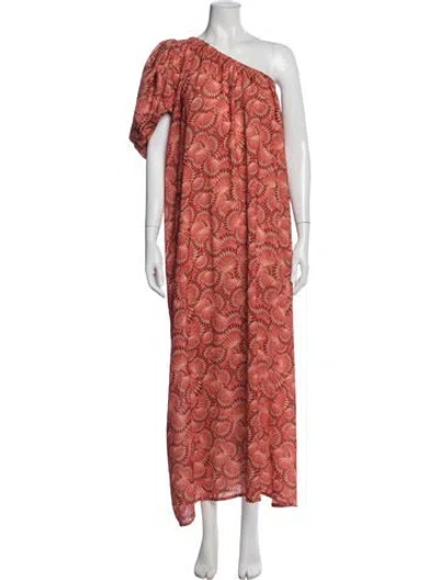 Pre-owned Loborosa Printed Long Dress In Multi