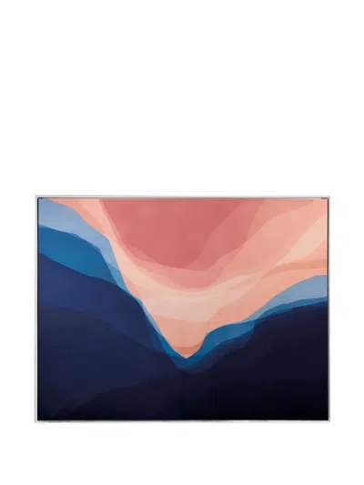 L'oca Nera Abstract Framed Wall Art In 블루