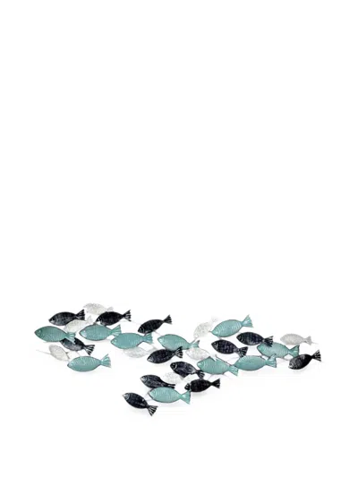 L'oca Nera Fish-motif Wall Decoration In Blue