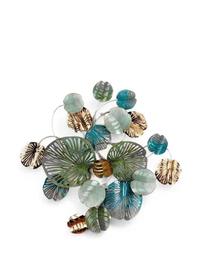 L'oca Nera Leaf-design Wall Decoration In Green
