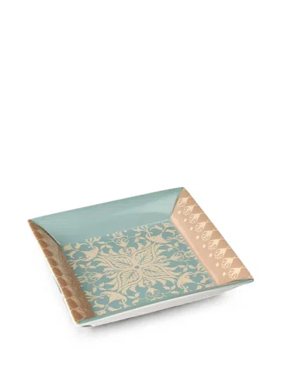 L'oca Nera Montalcino Trinket Tray In Blue
