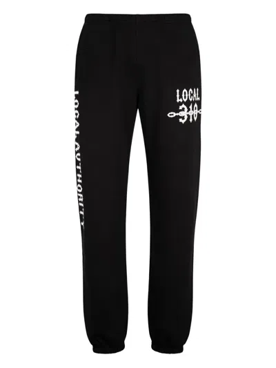 LOCAL AUTHORITY CHAIN-PRINT TRACK PANTS