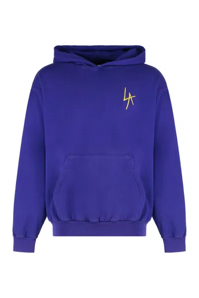 Local Authority Cotton Hoodie In Purple