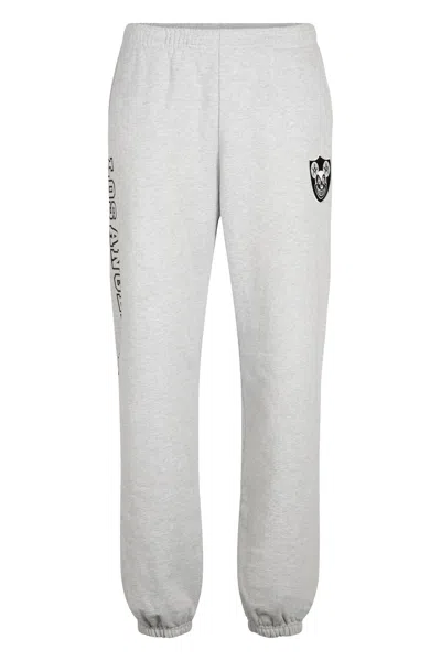 Local Authority Cotton Track-pants In Gray