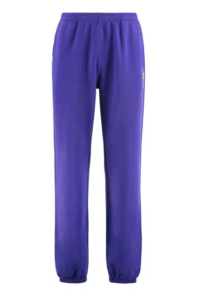 Local Authority Cotton Track-pants In Purple