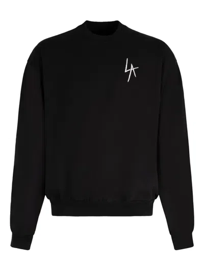 Local Authority Crew-neck Long-sleeve Sweatshirt In Black