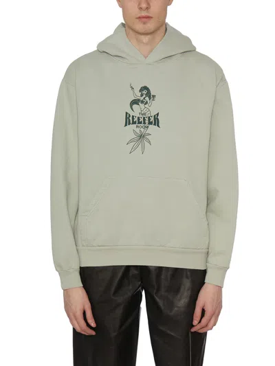 Local Authority Felpa In Cotone Reefer Room In Green